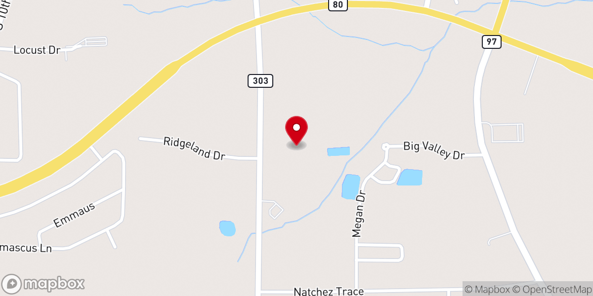 Map showing location of His House Ministries