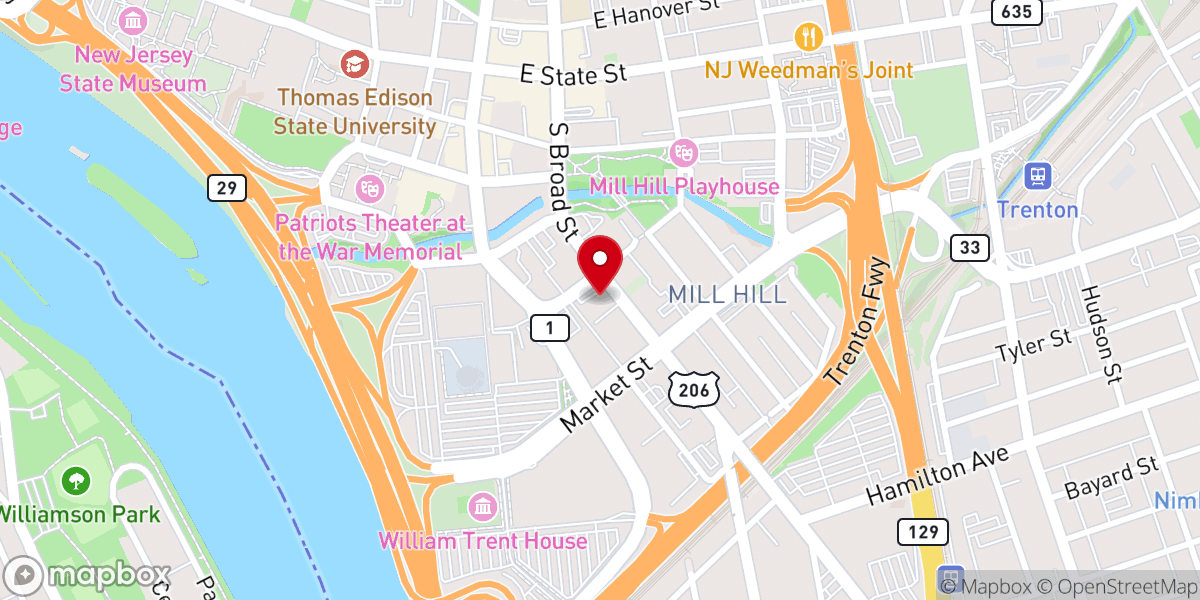 Map showing location of Lutheran Social Ministries