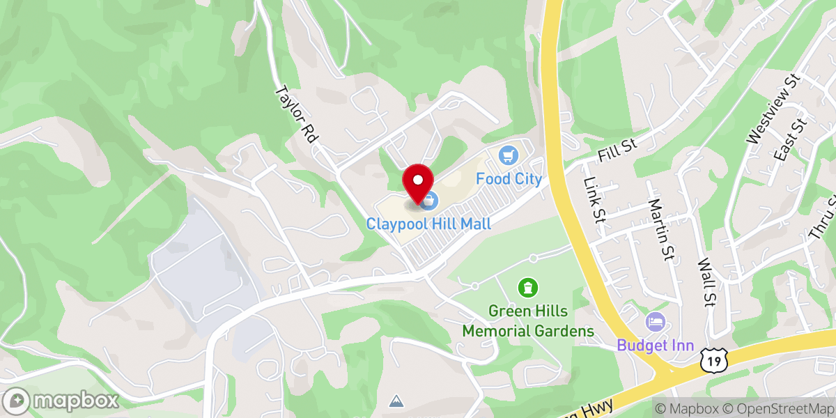 Map showing location of Life Church