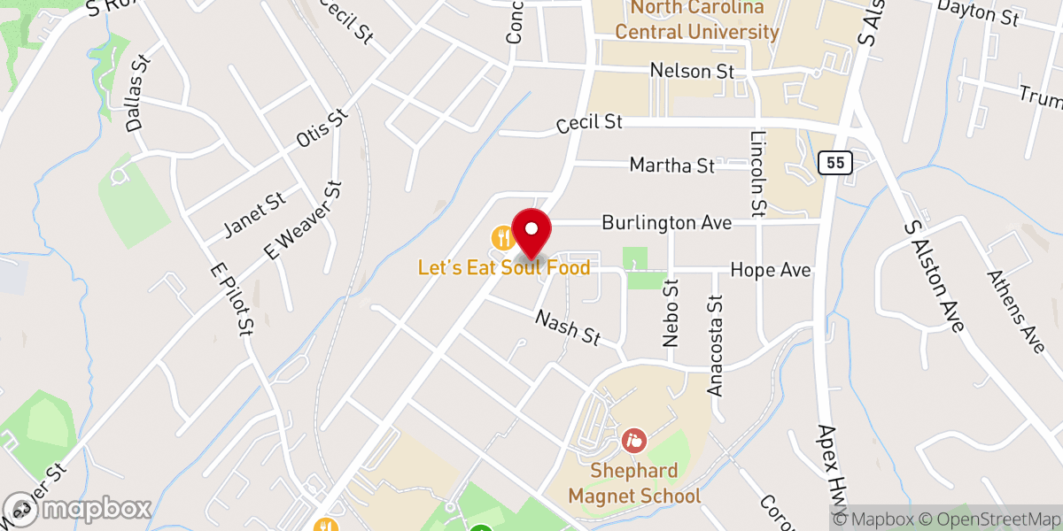 Map showing location of St Joseph AME Church