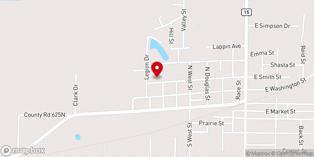 Map showing location of New Vision Church of God