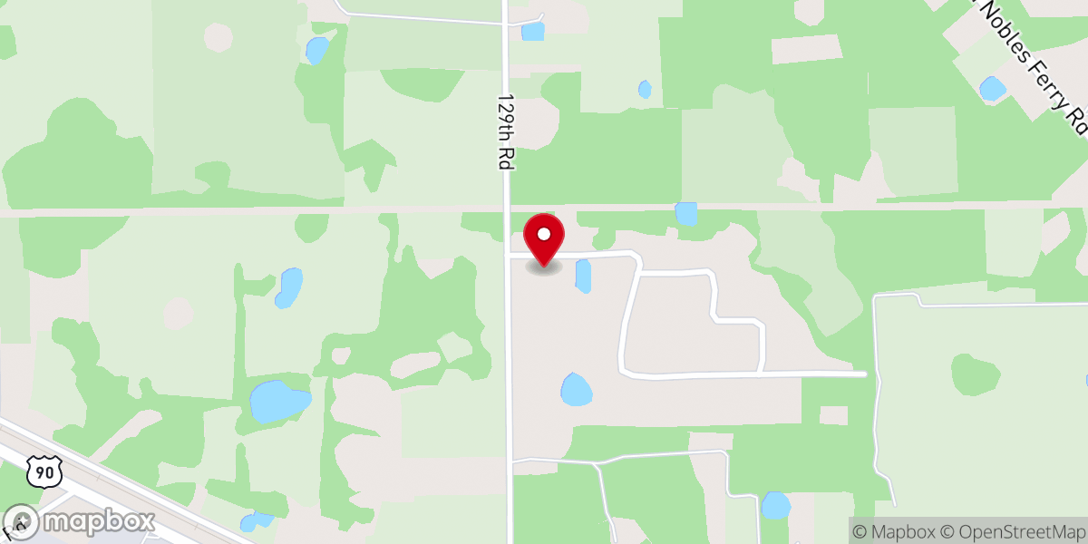 Map showing location of Northside Baptist Church