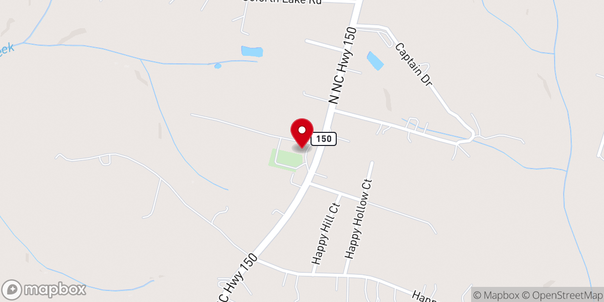 Map showing location of Shiloh Church