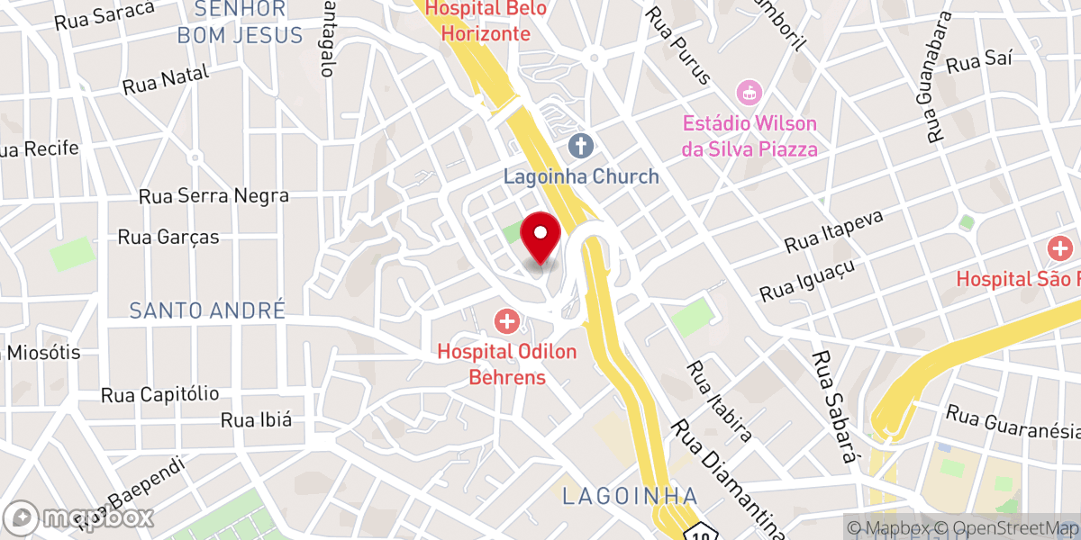Map showing location of Paróquia São Cristóvão