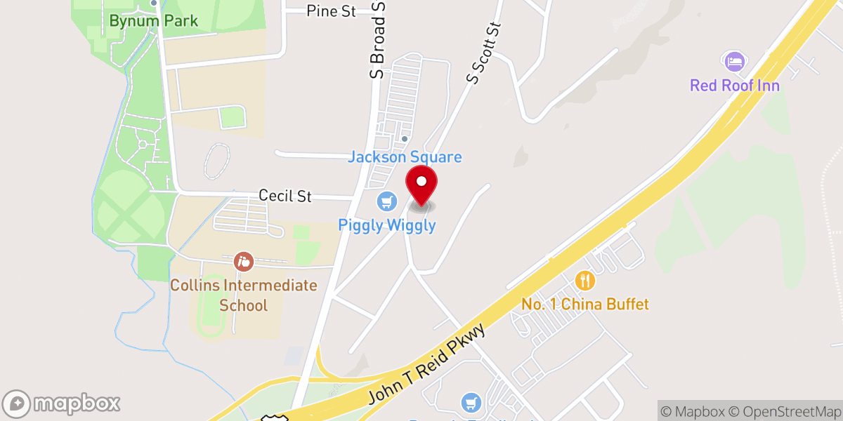 Map showing location of Fellowship United Methodist Church