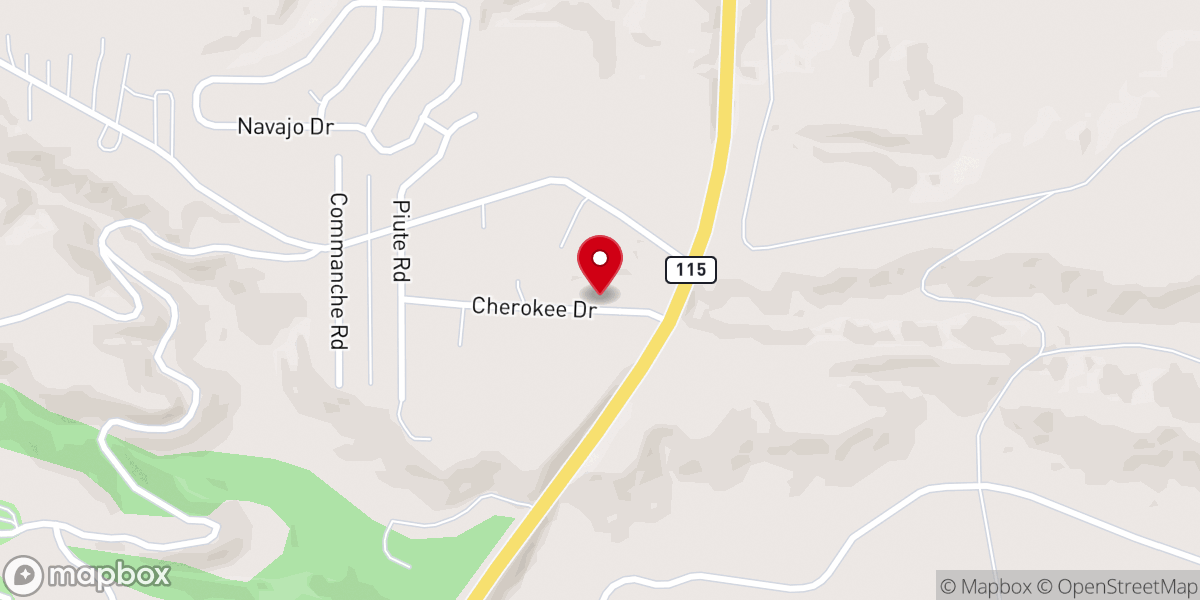 Map showing location of Sovereign Grace Chapel