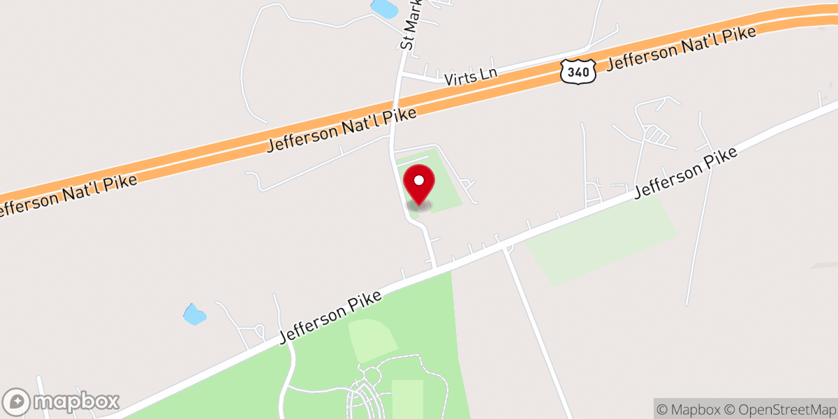 Map showing location of Saint Mark's Apostolic Church