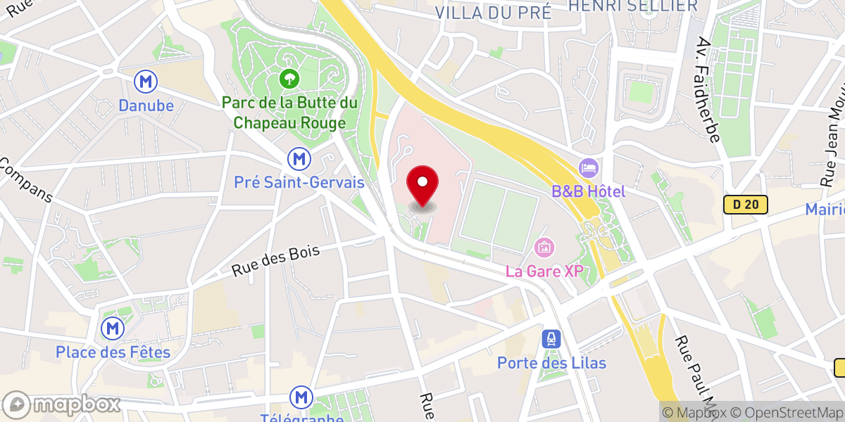 Map showing location of Église Notre-Dame-de-Fatima