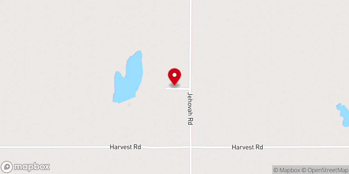 Map showing location of Jehovah Church