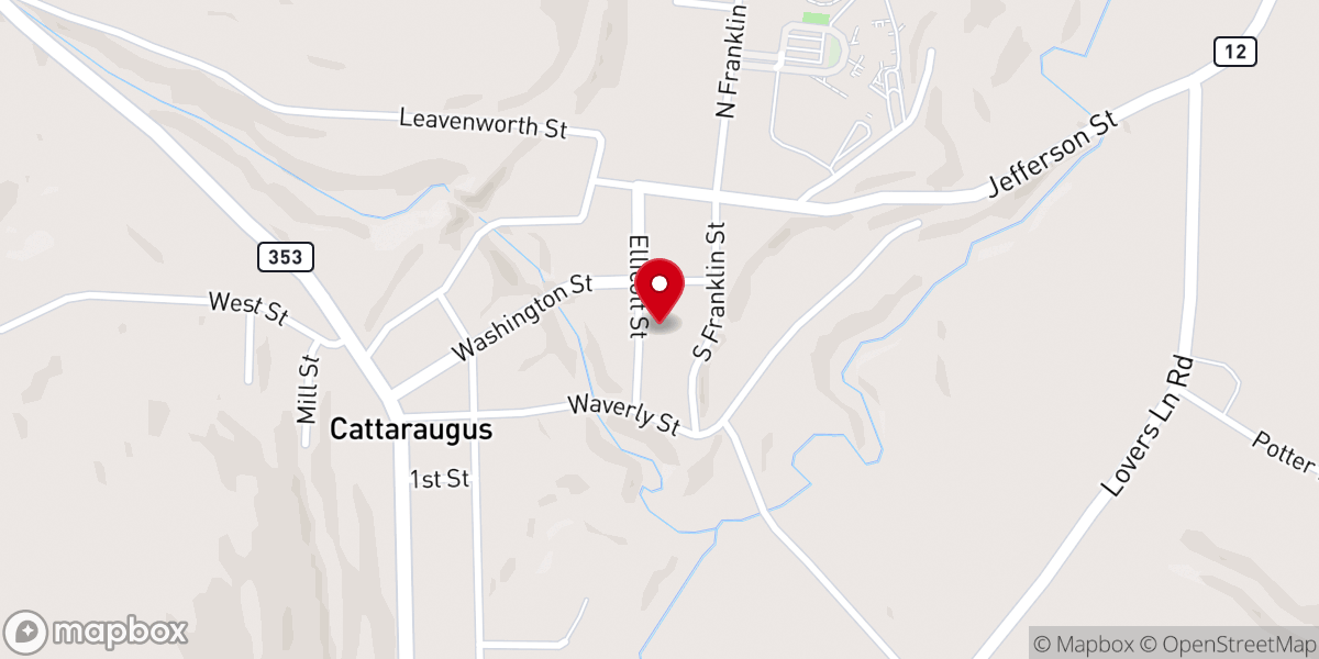 Map showing location of St. Johns Community Church
