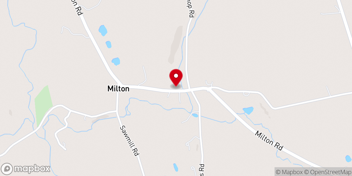 Map showing location of Milton Congregational Church