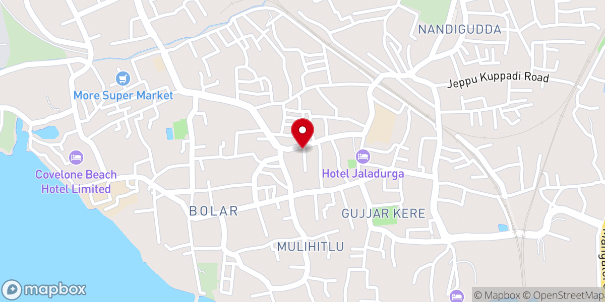Map showing location of CSI Kanthi Church