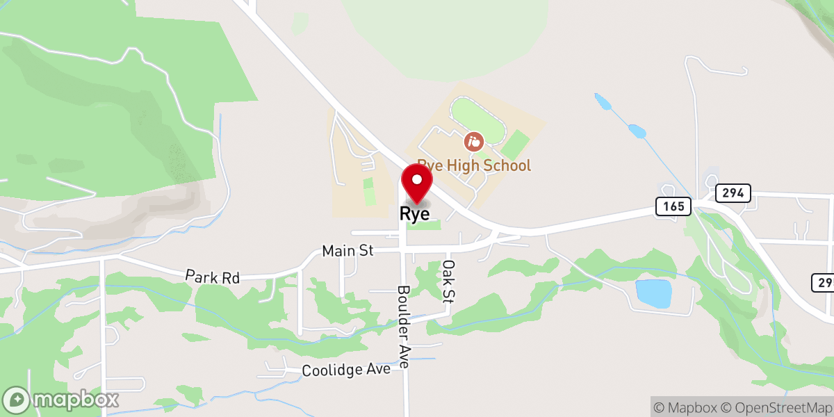 Map showing location of Table Mountain Church