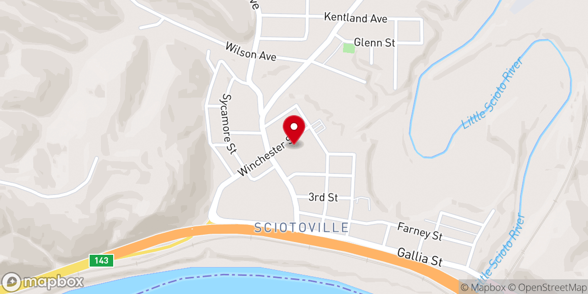 Map showing location of Berean Baptist Church