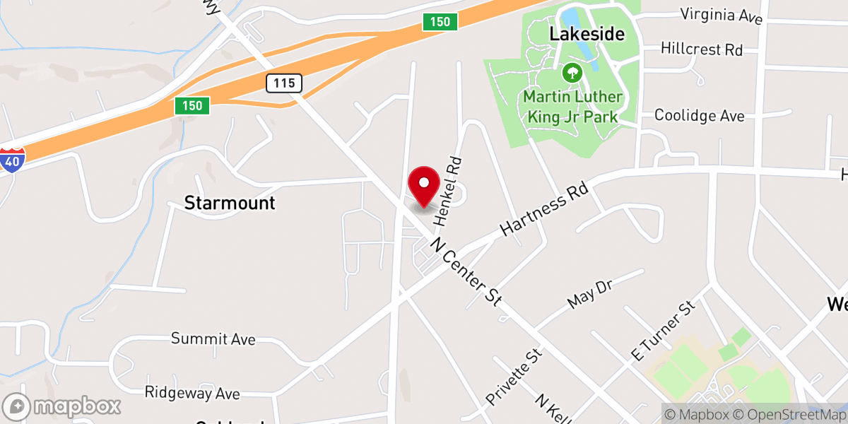 Map showing location of Trinity Episcopal Church