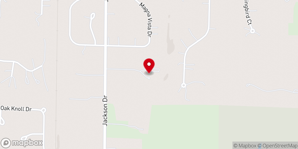 Map showing location of New Hope United Church-Christ