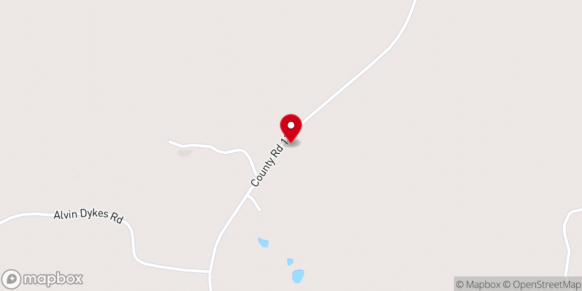 Map showing location of Dykes Baptist Church