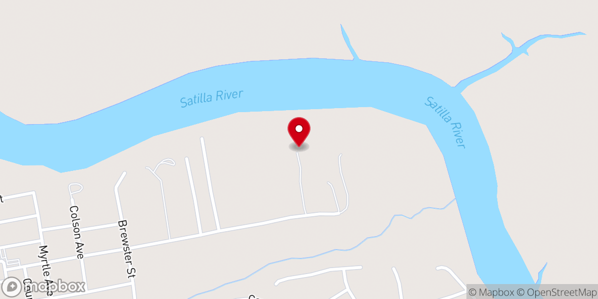 Map showing location of Satilla Retreat