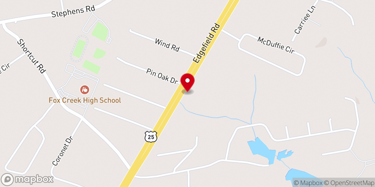 Map showing location of Mt Zion Baptist Church Annex