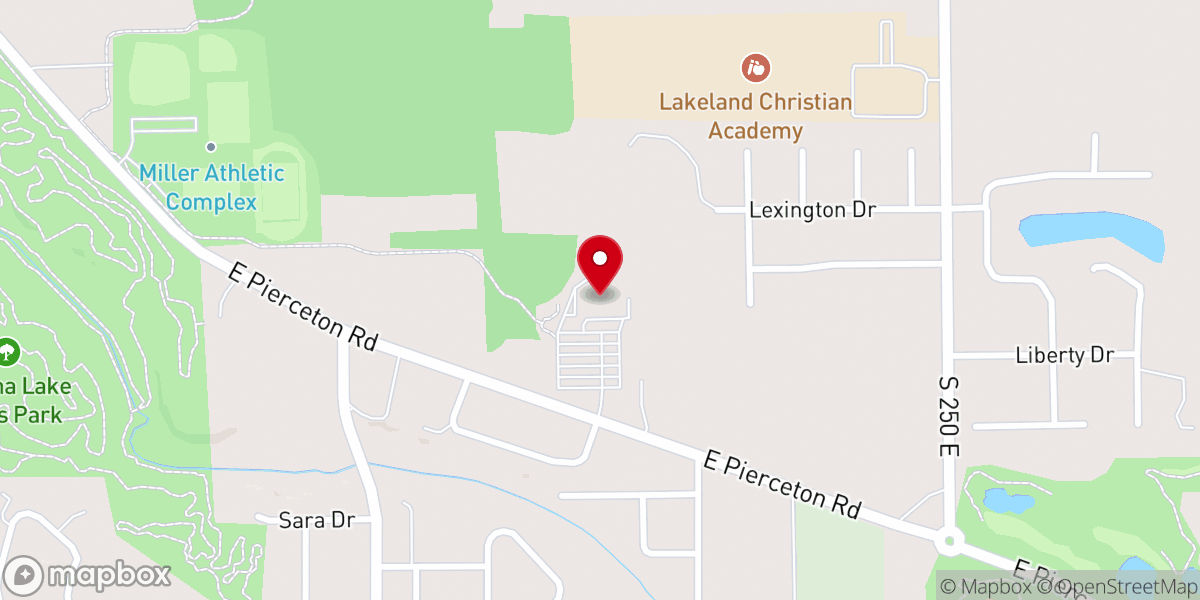Map showing location of Christ's Covenant Church