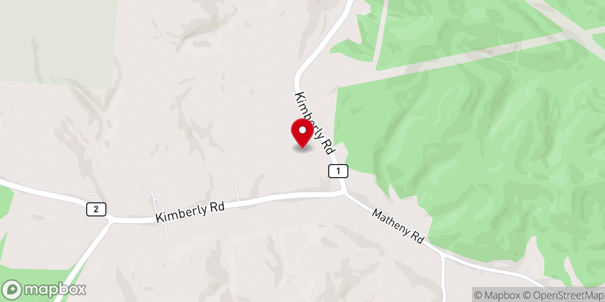 Map showing location of Oak Grove Wesleyan Church