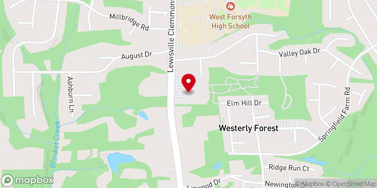 Map showing location of River Oaks Community Church