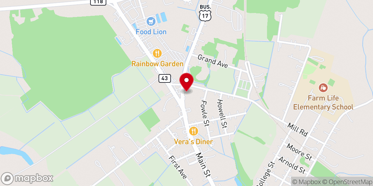Map showing location of New Life Deliverance Church of Christ