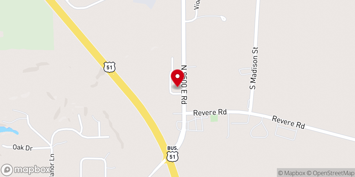 Map showing location of The Church of Christ