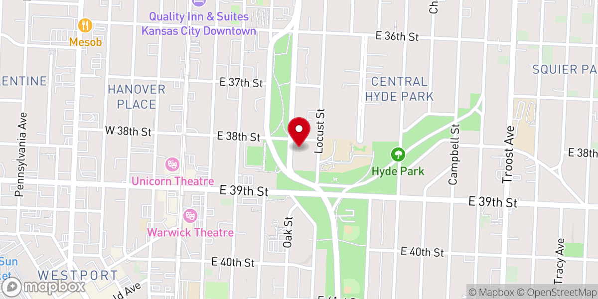 Map showing location of Pilgrim Center