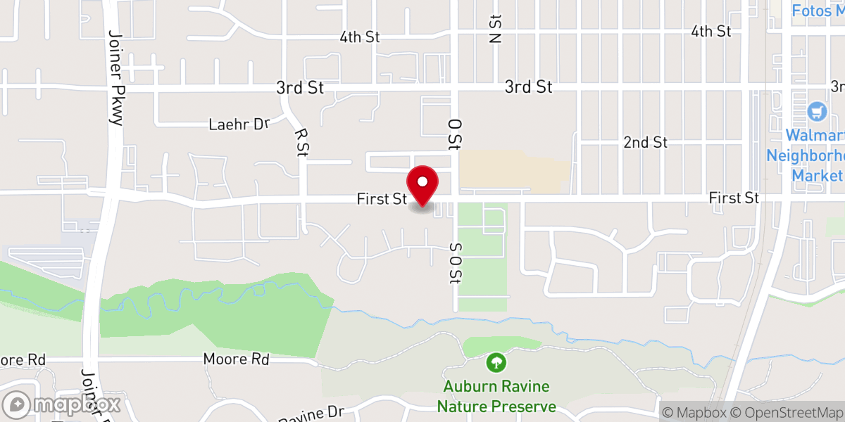 Map showing location of First Street Community Church