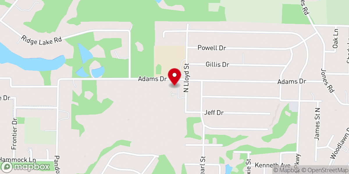 Map showing location of Our Lady of Victory Catholic Church