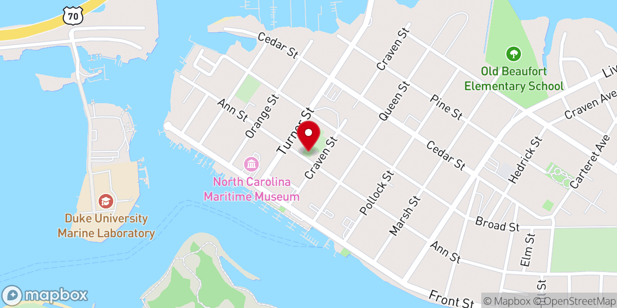 Map showing location of Old Burying Ground