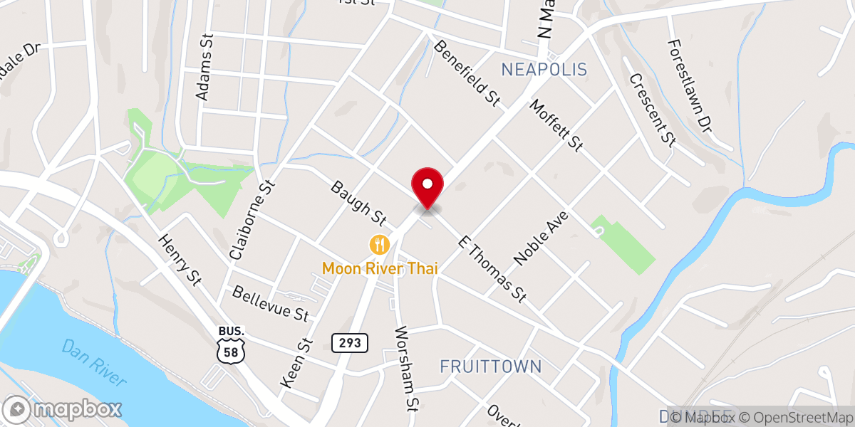 Map showing location of Shelton Memorial Church