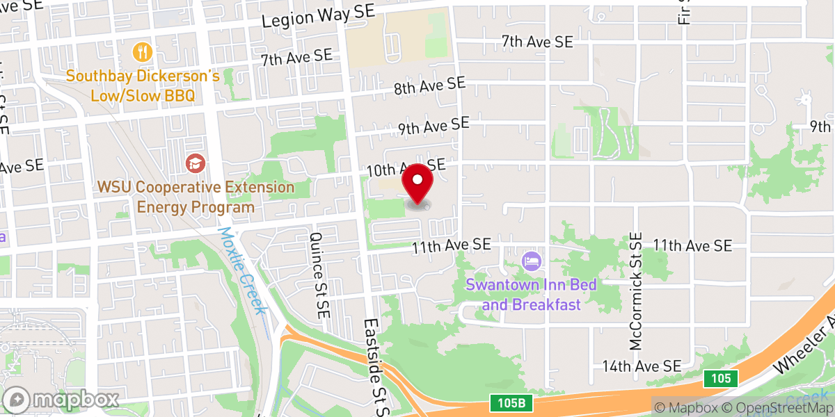 Map showing location of St. Michael Parish School