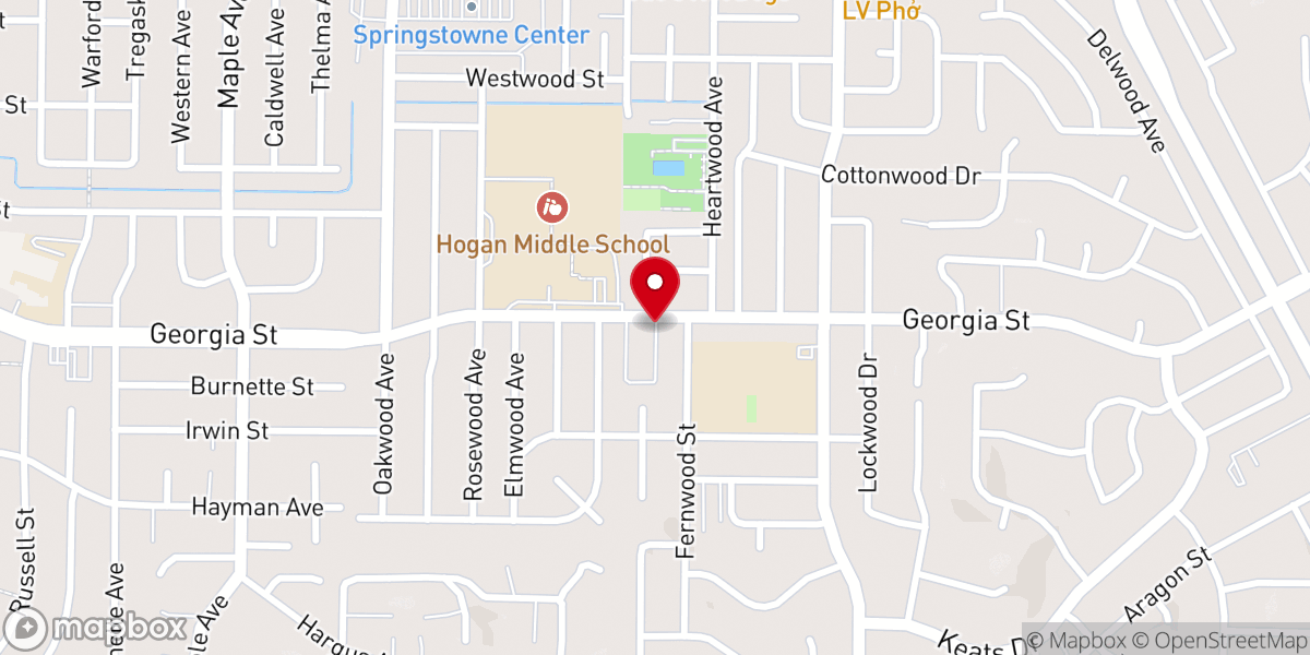 Map showing location of Castlewood Baptist Church