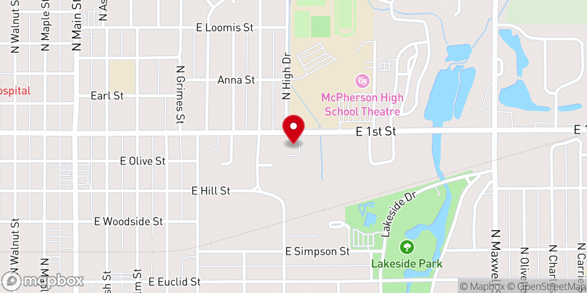 Map showing location of Grace Lutheran Church (LCMS)
