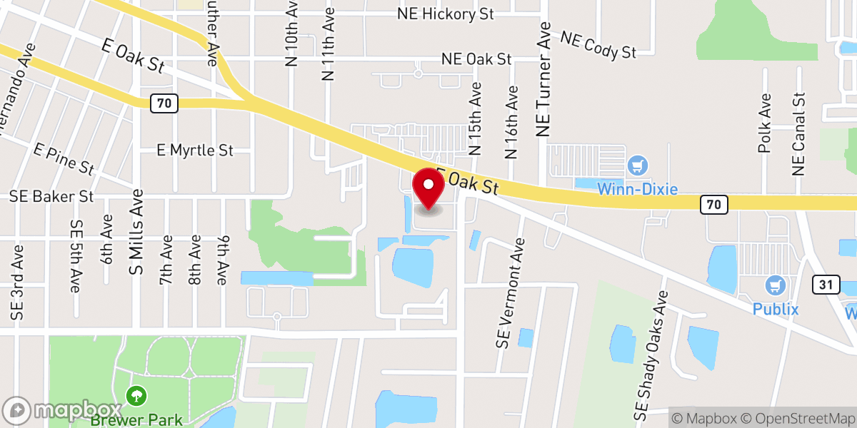 Map showing location of St Paul's Catholic Church