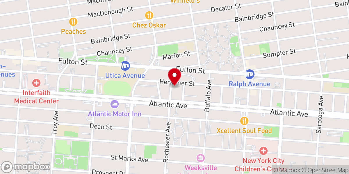 Map showing location of Calvary Fellowship AME Church