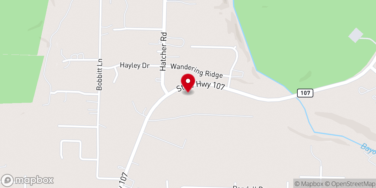 Map showing location of Gravel Ridge General Baptist
