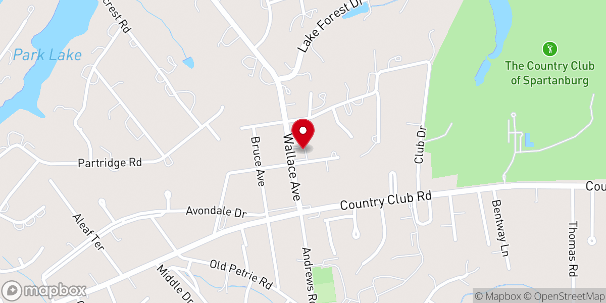 Map showing location of Ben Avon Baptist Church