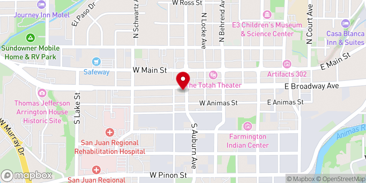 Map showing location of River Community Church