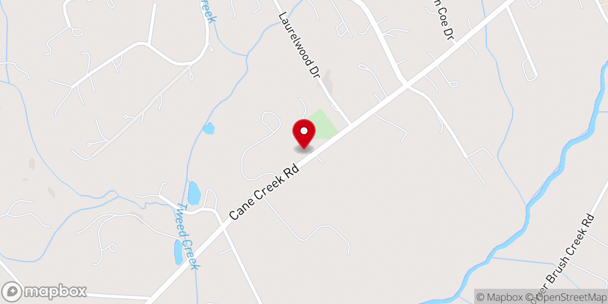 Map showing location of Tweed Chapel