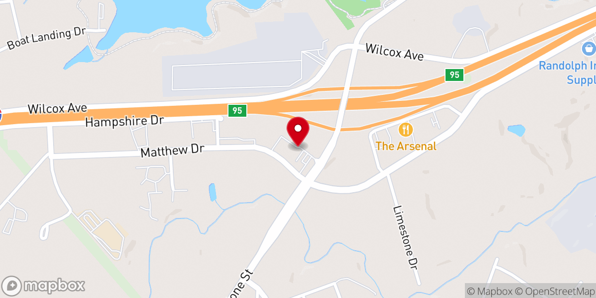 Map showing location of Encounter Church
