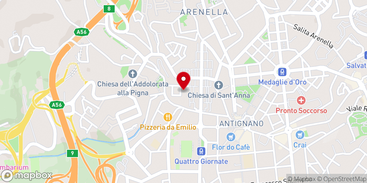 Map showing location of Parrocchia Nostra Signora del Sacro Cuore
