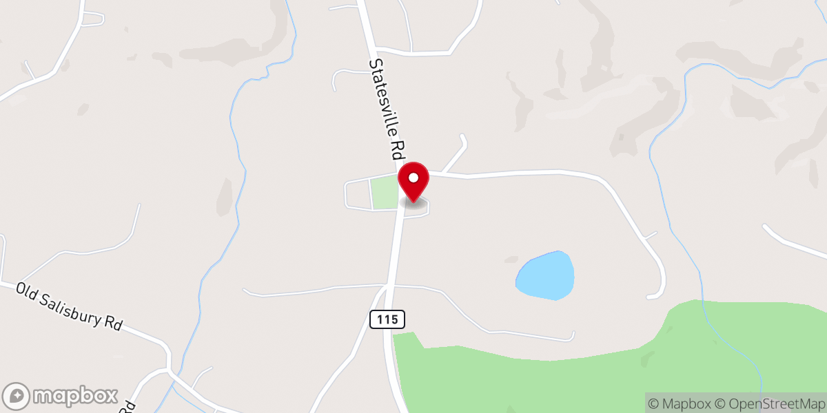 Map showing location of Mount Pisgah Baptist Church