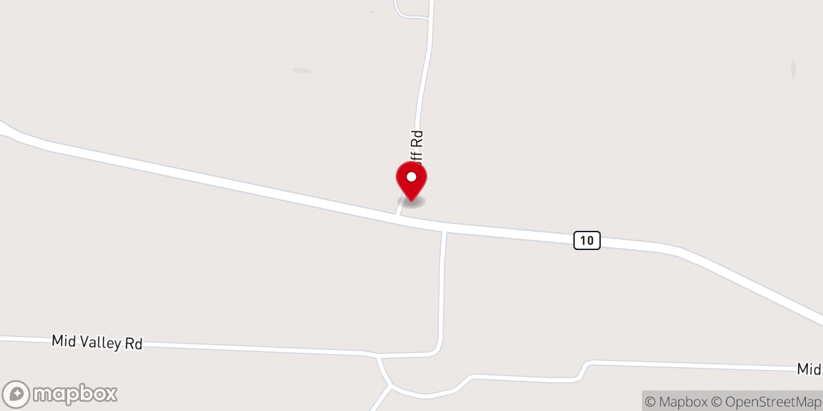 Map showing location of Faith Church