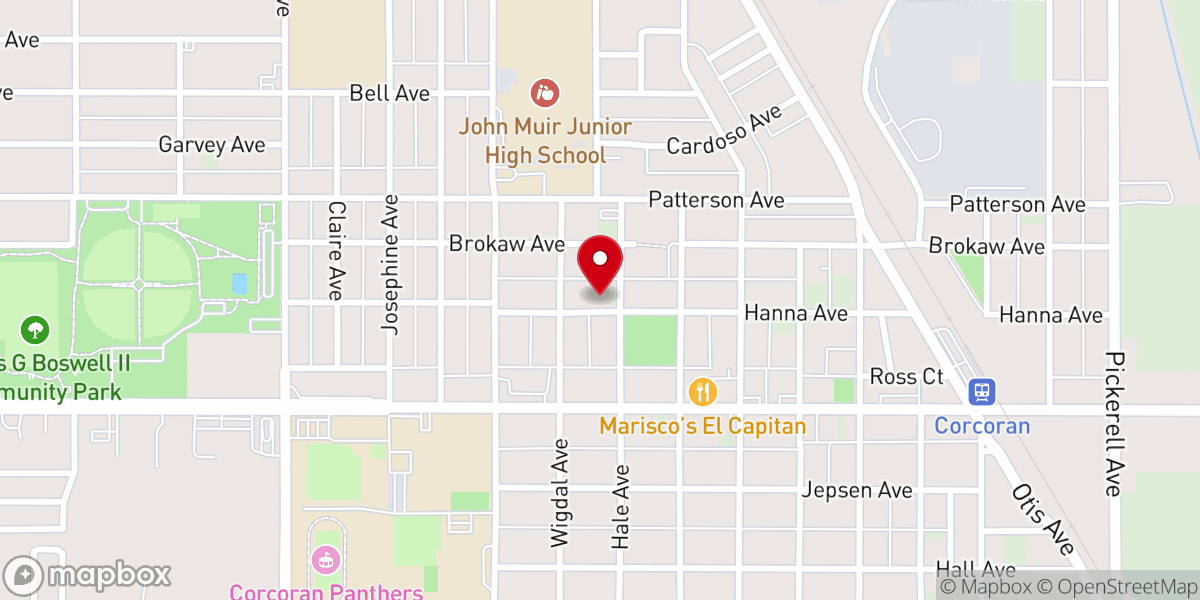Map showing location of Our Lady of Lourdes Church