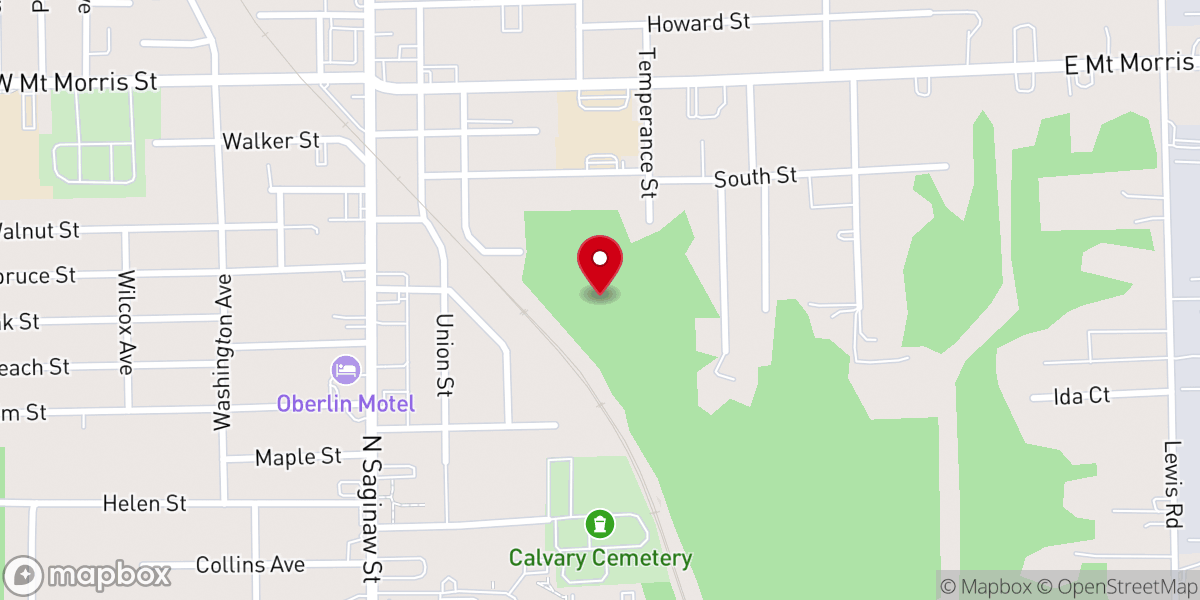 Map showing location of True Gospel Missionary Baptist Church