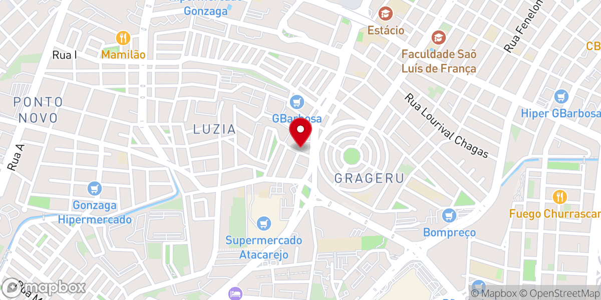 Map showing location of Igreja Batista Koinonia - Aracaju