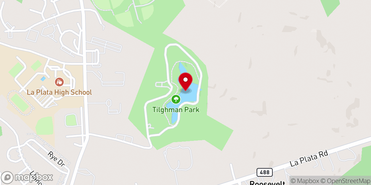 Map showing location of Tilghman Lake Park